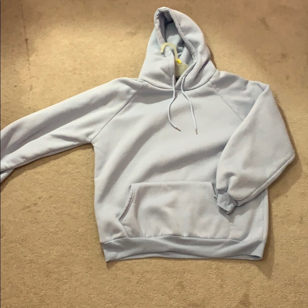 Baby blue hoodie